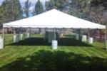 30'Wx40'Lx14'6"H white frame tent canopy